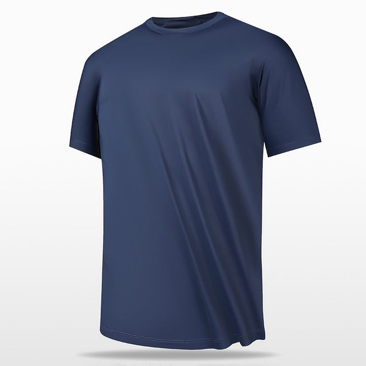 Ice Silk Thin Antibacterial Short-sleeved T-shirt