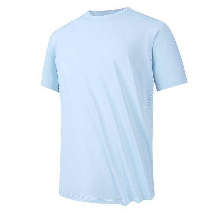 Ice Silk Thin Antibacterial Short-sleeved T-shirt