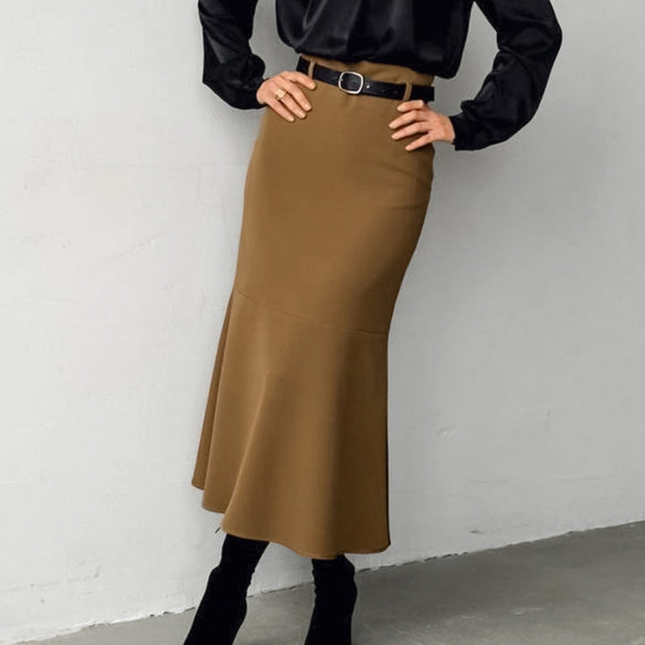 Retro Skirt Autumn And Winter Temperament Drape