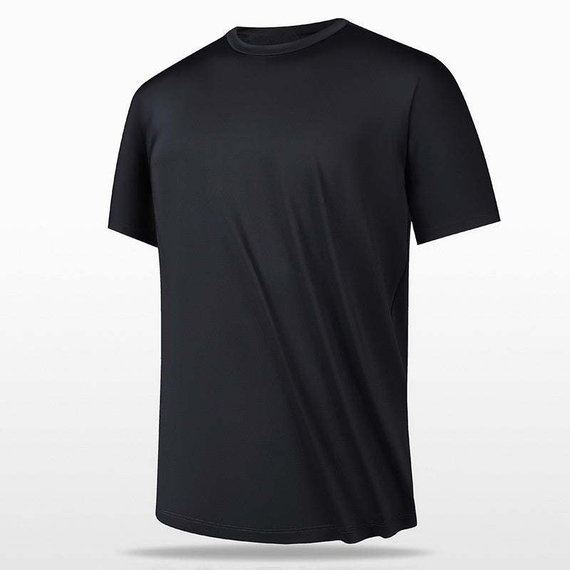 Ice Silk Thin Antibacterial Short-sleeved T-shirt