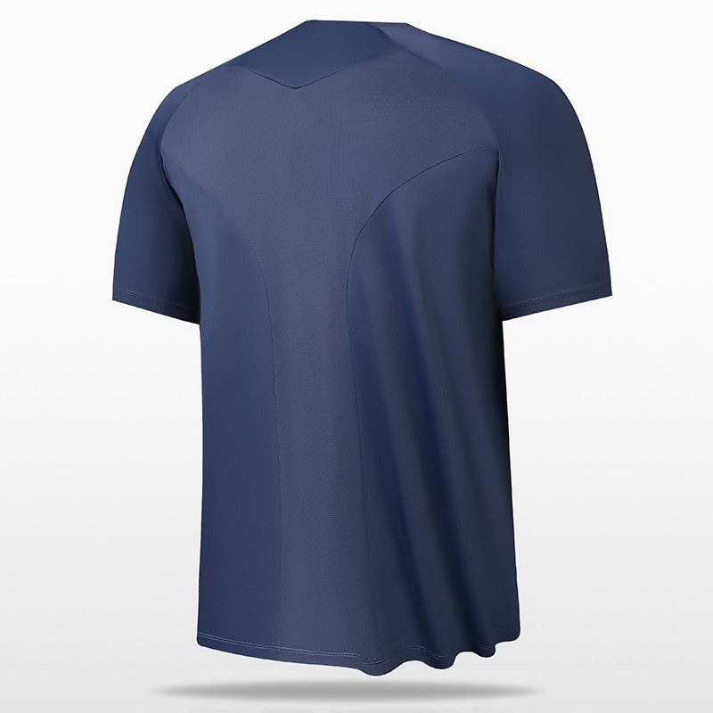 Ice Silk Thin Antibacterial Short-sleeved T-shirt