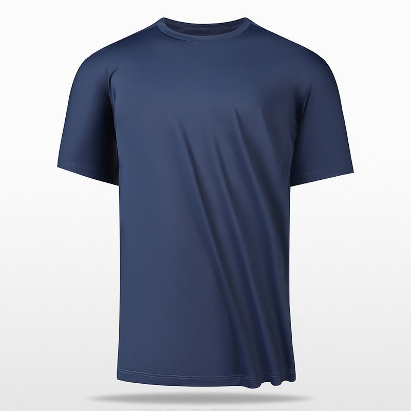 Ice Silk Thin Antibacterial Short-sleeved T-shirt