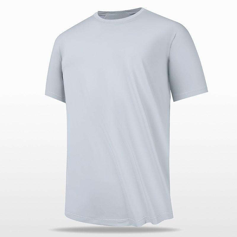 Ice Silk Thin Antibacterial Short-sleeved T-shirt